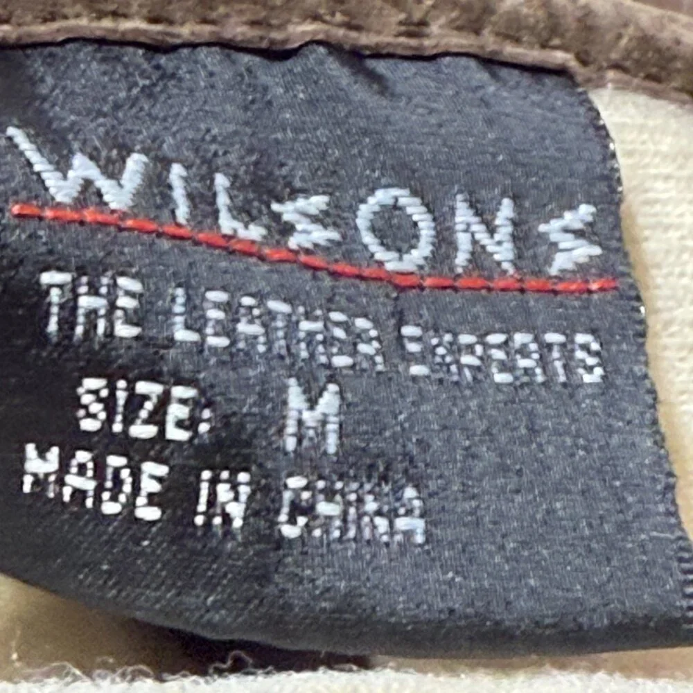 Wilsons Leather Brown Suede Thinsulate Gloves - Woman’s Size Medium - Picture 4 of 7